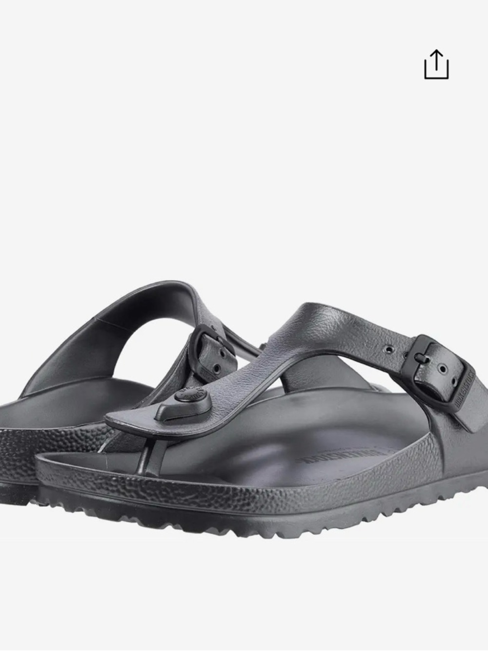 NWOT Birkenstock Gizeh EVA Thong Sandals Gray, Size 38